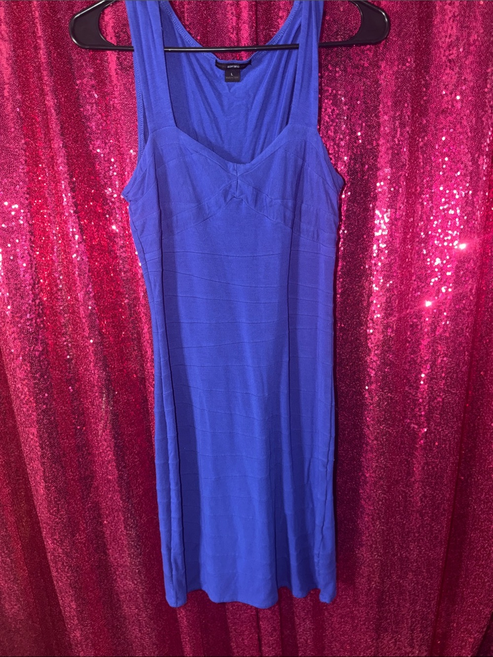 Blue Sleeveless Soprano Knit Dress